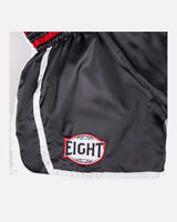 8 WEAPONS Muay Thai Shorts Bangkok - Schwarz/Weiß