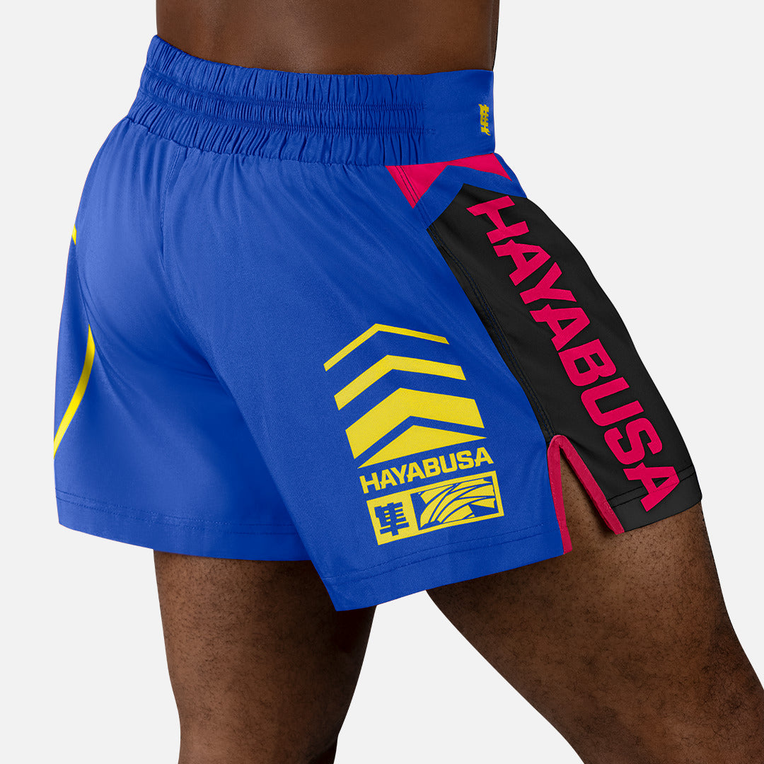 Hayabusa Muay-Thai-Shorts Icon - Blau/Gelb