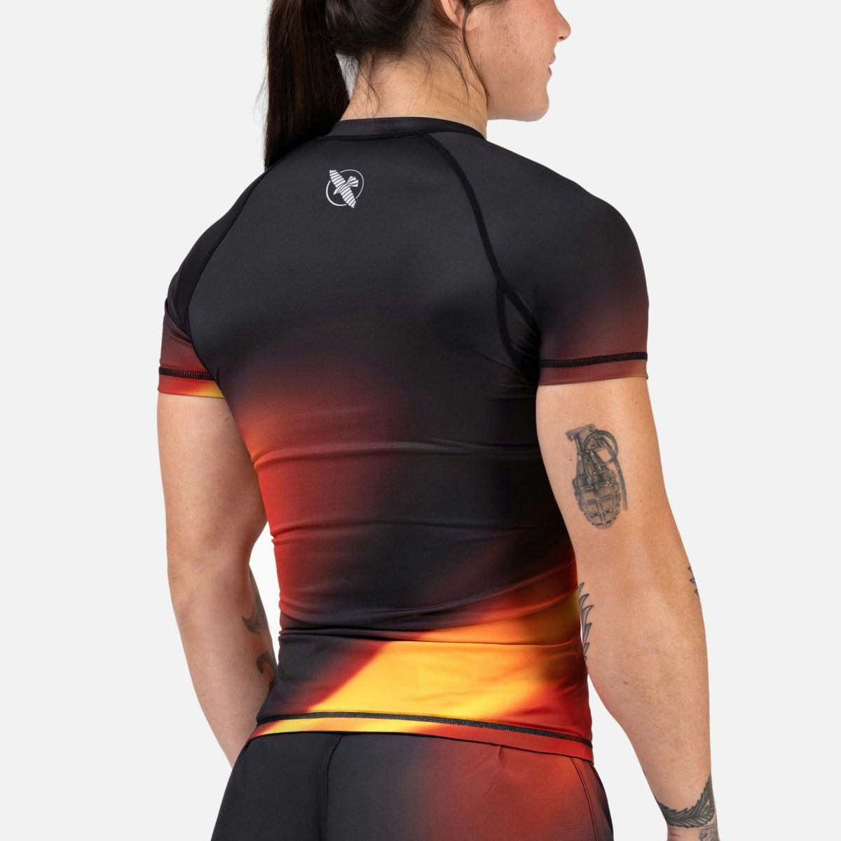 Hayabusa Rashguard Apex Nova Kurzarm Damen - Orange