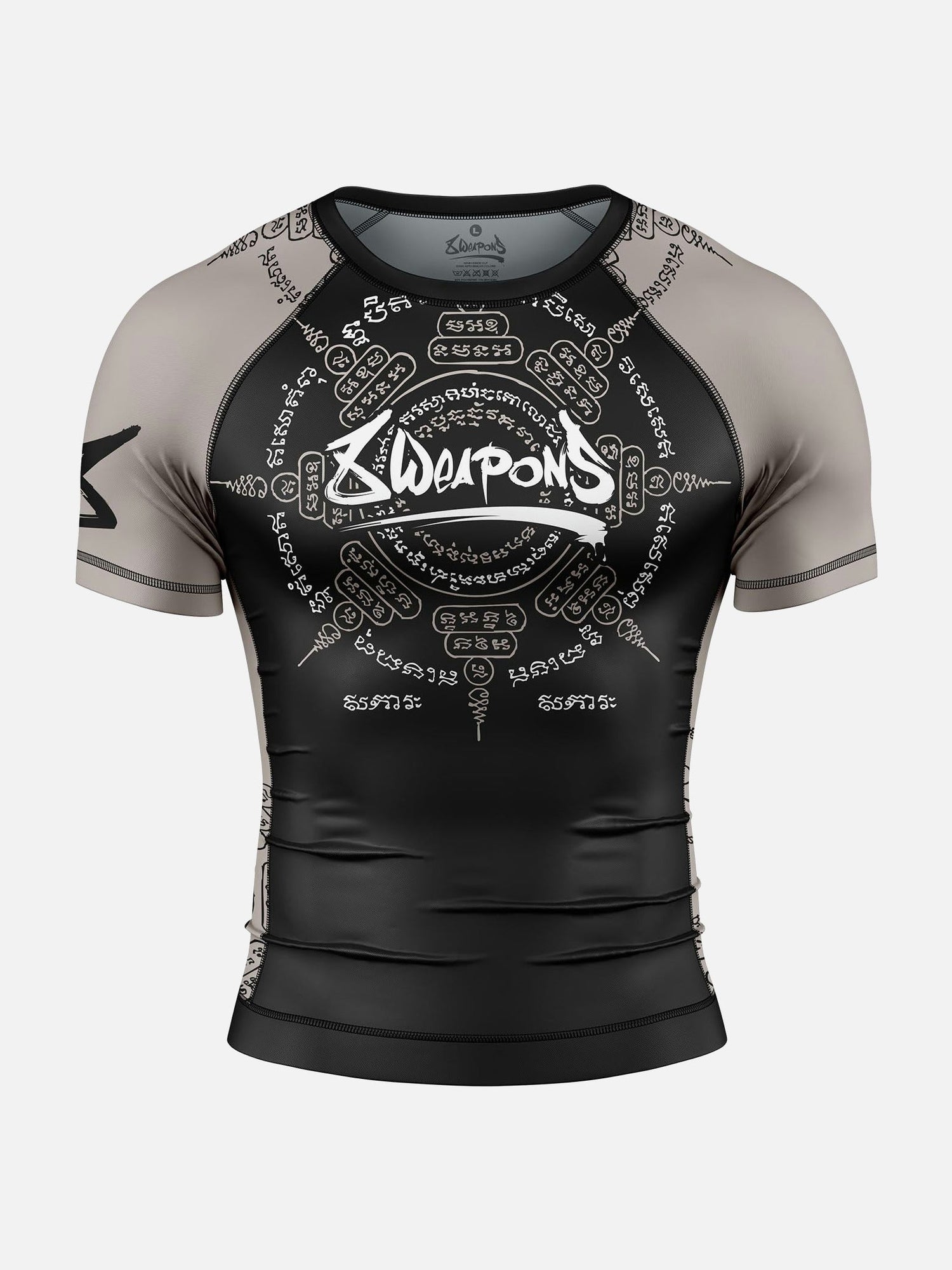 8 WEAPONS Rashguard 8 Ways Yant 2.0 - Schwarz/Sand