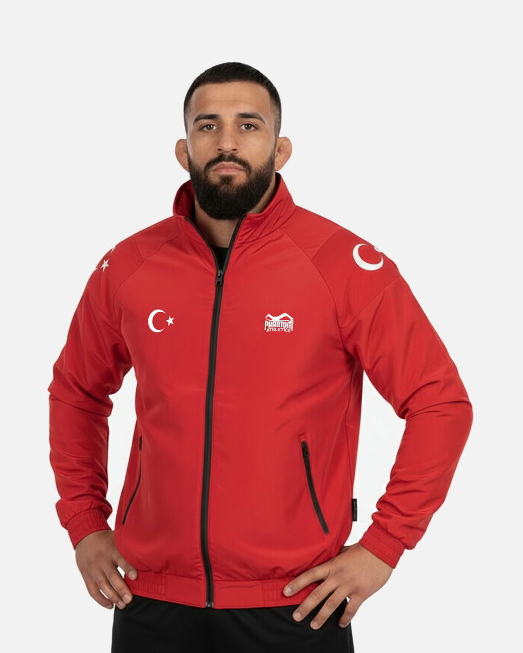 Phantom Athletics Trainingsjacke DMC Team Turkey - Rot/Weiß