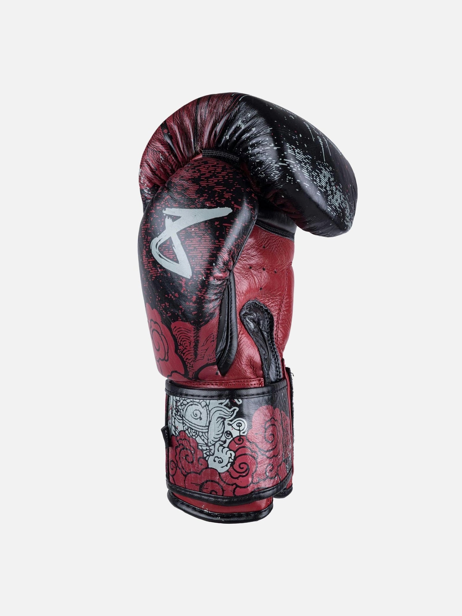 8 WEAPONS Boxhandschuhe Hanuman Yant - Schwarz/Rot