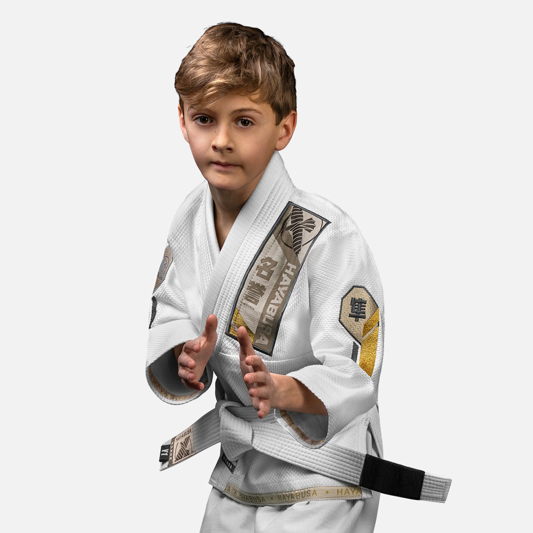Hayabusa BJJ Gi Ascend Kinder - Weiß