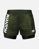 Phantom Athletics MMA Shorts Fusion 2in1 - Grün