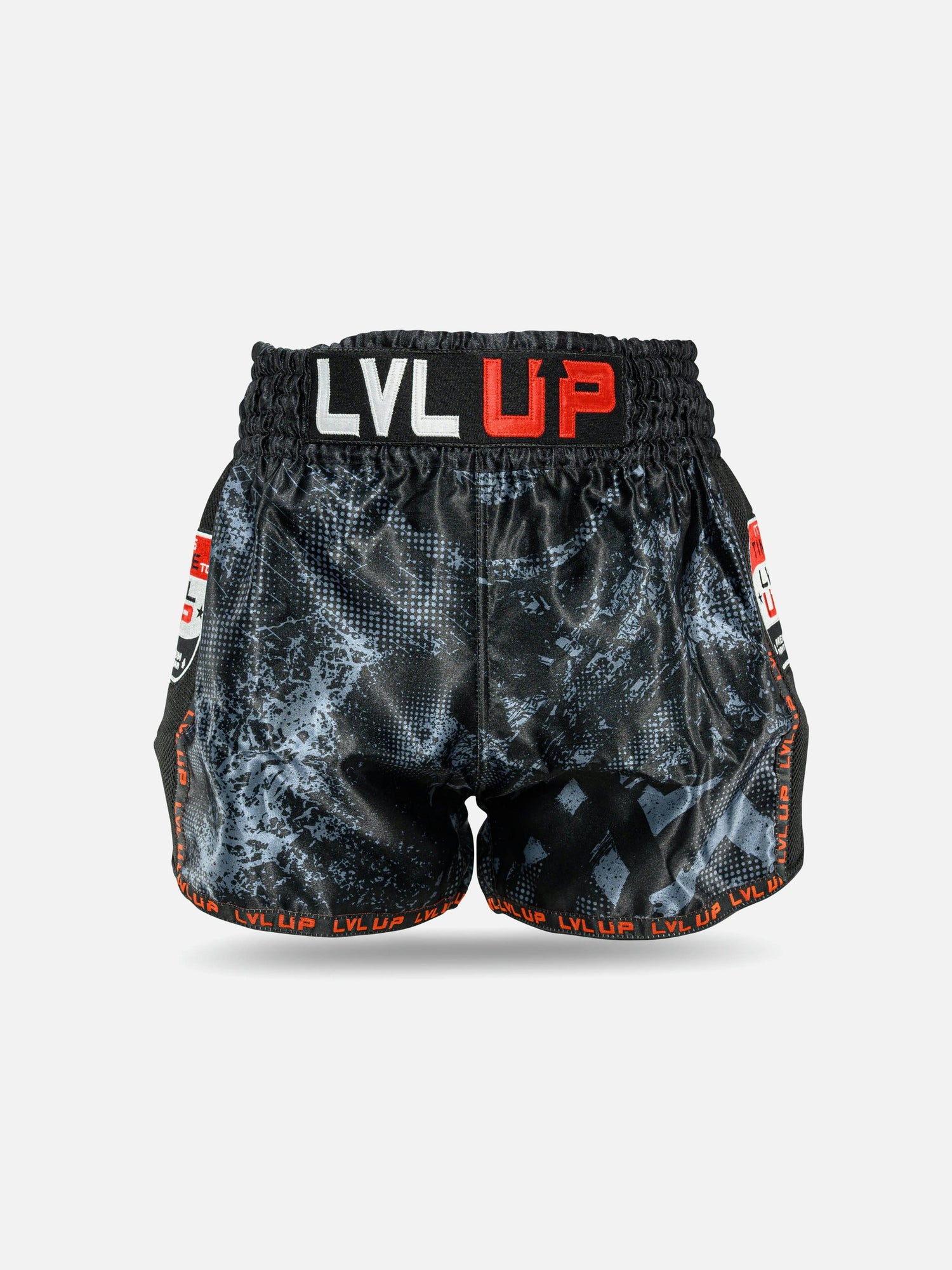LVL UP Muay Thai Shorts TKO - Schwarz