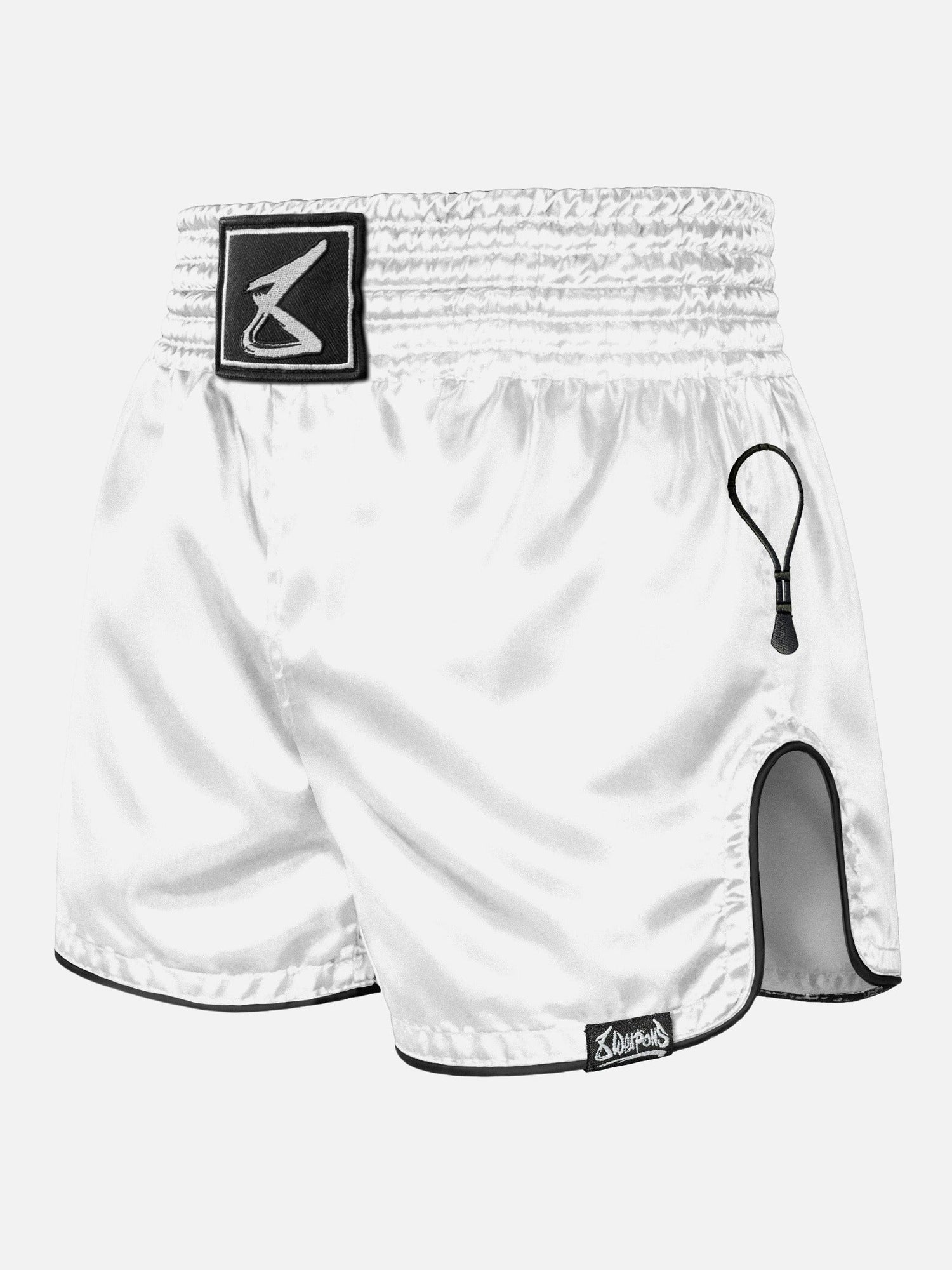 8 WEAPONS Muay Thai Shorts Mongkol - Weiß/Schwarz