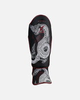 8 WEAPONS Schienbeinschoner Sak Yant Naga - Schwarz/Bordeaux