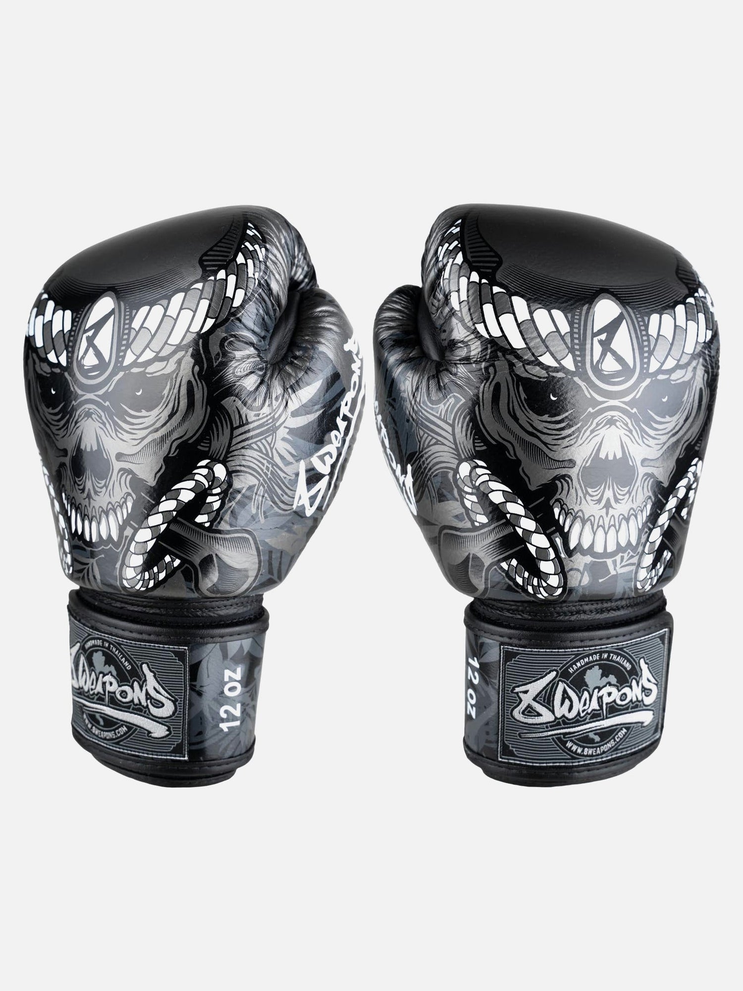 8 WEAPONS Boxhandschuhe Bone Island - Schwarz