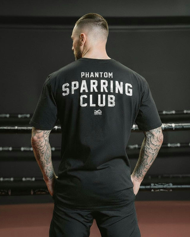 Phantom Athletics T-Shirt Sparring Club Oversize Heavy - Zwart