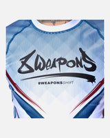 8 WEAPONS Rashguard Shift - Weiß/Navy/Rot