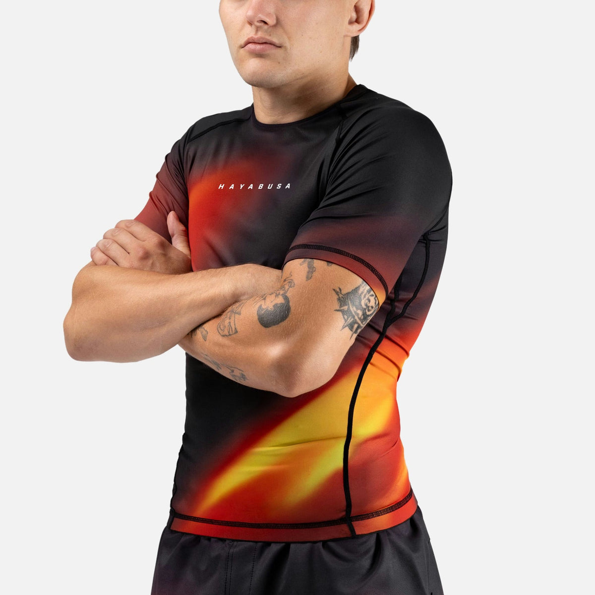 Hayabusa Rashguard Apex Nova Kurzarm - Orange