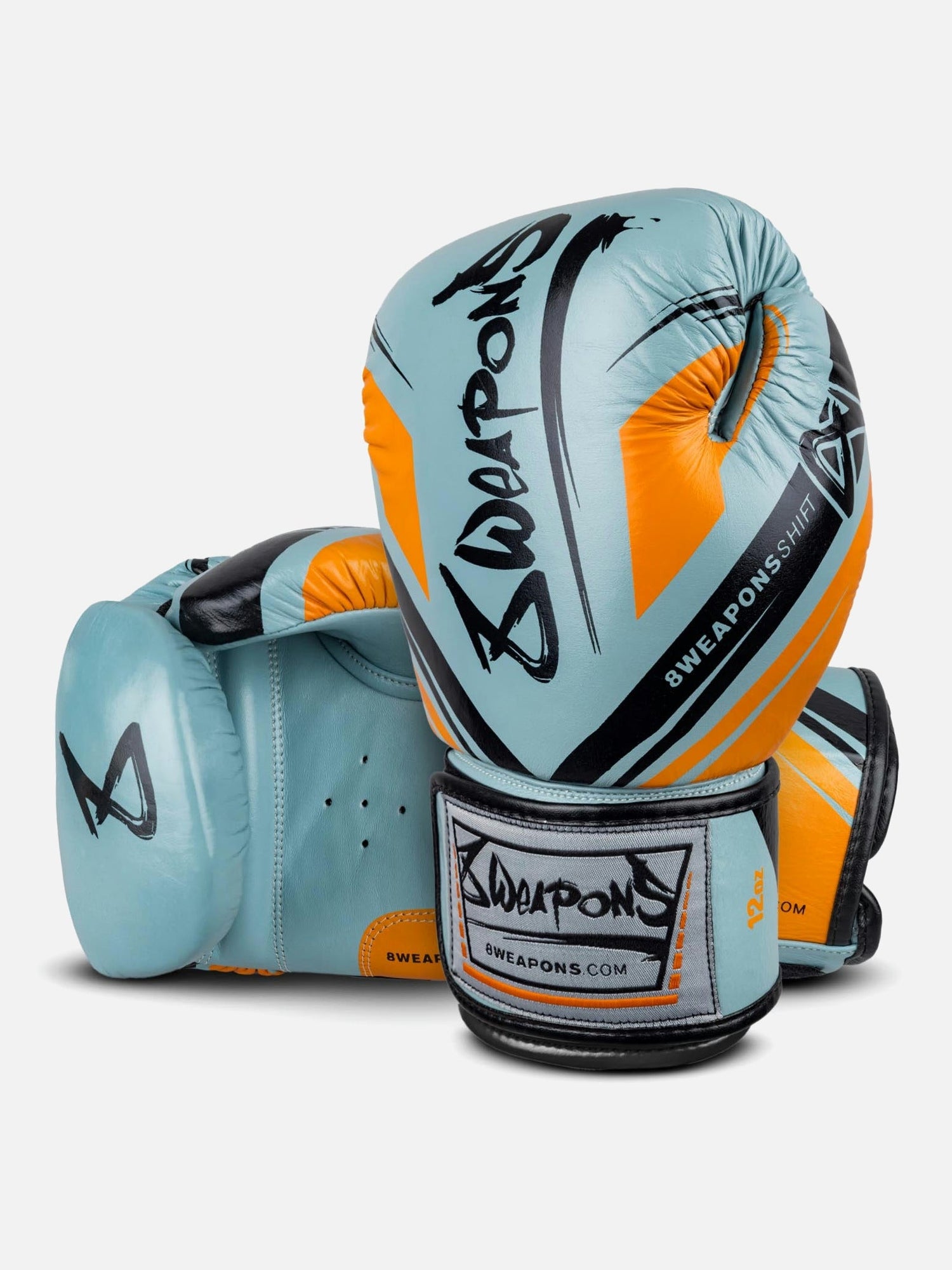 8 WEAPONS Boxhandschuhe Shift - Eisgrau/Orange