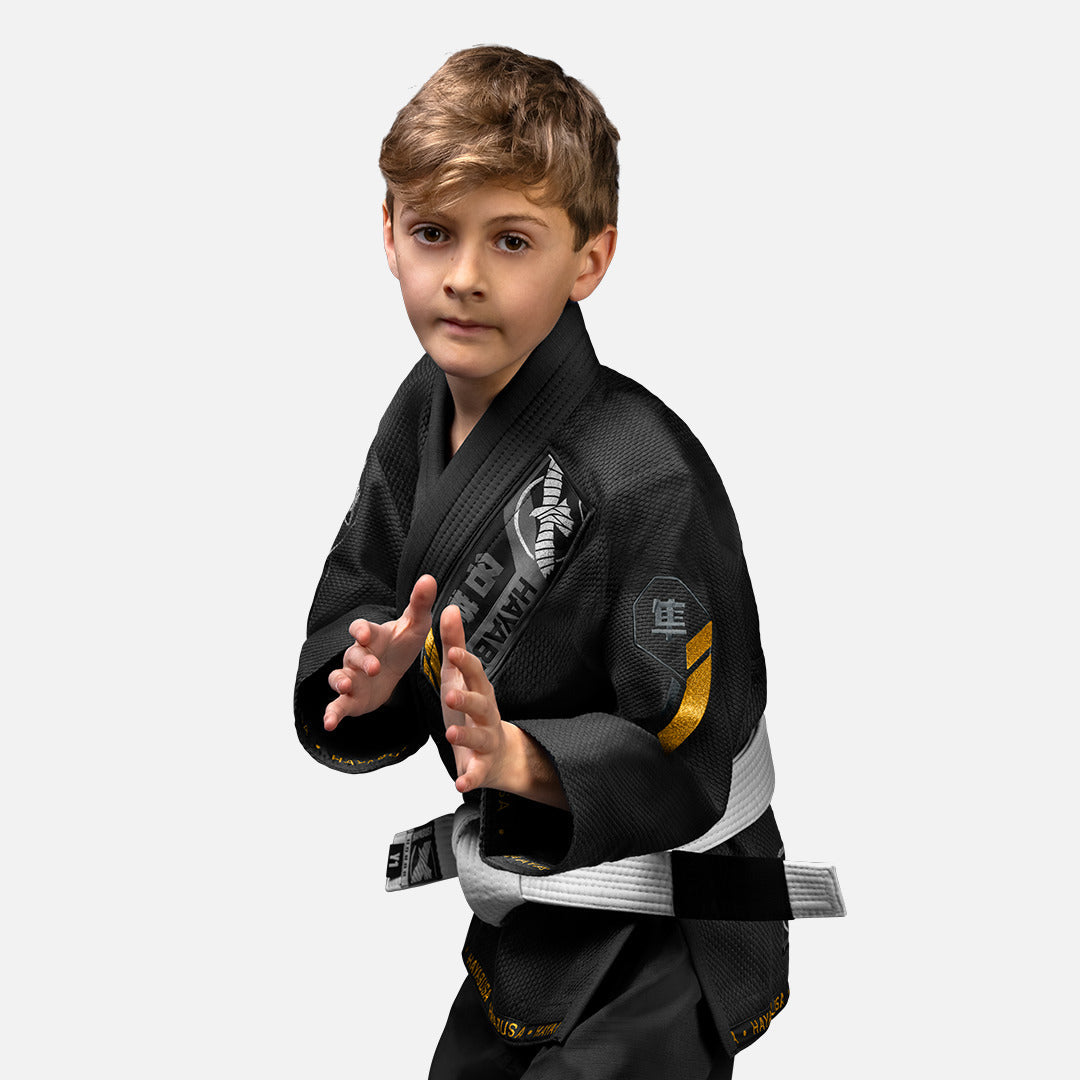 Hayabusa BJJ Gi Ascend Kinder - Schwarz