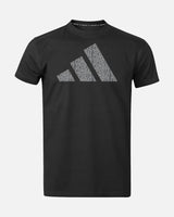 Adidas T-Shirt Perfo Script Graphic - Schwarz