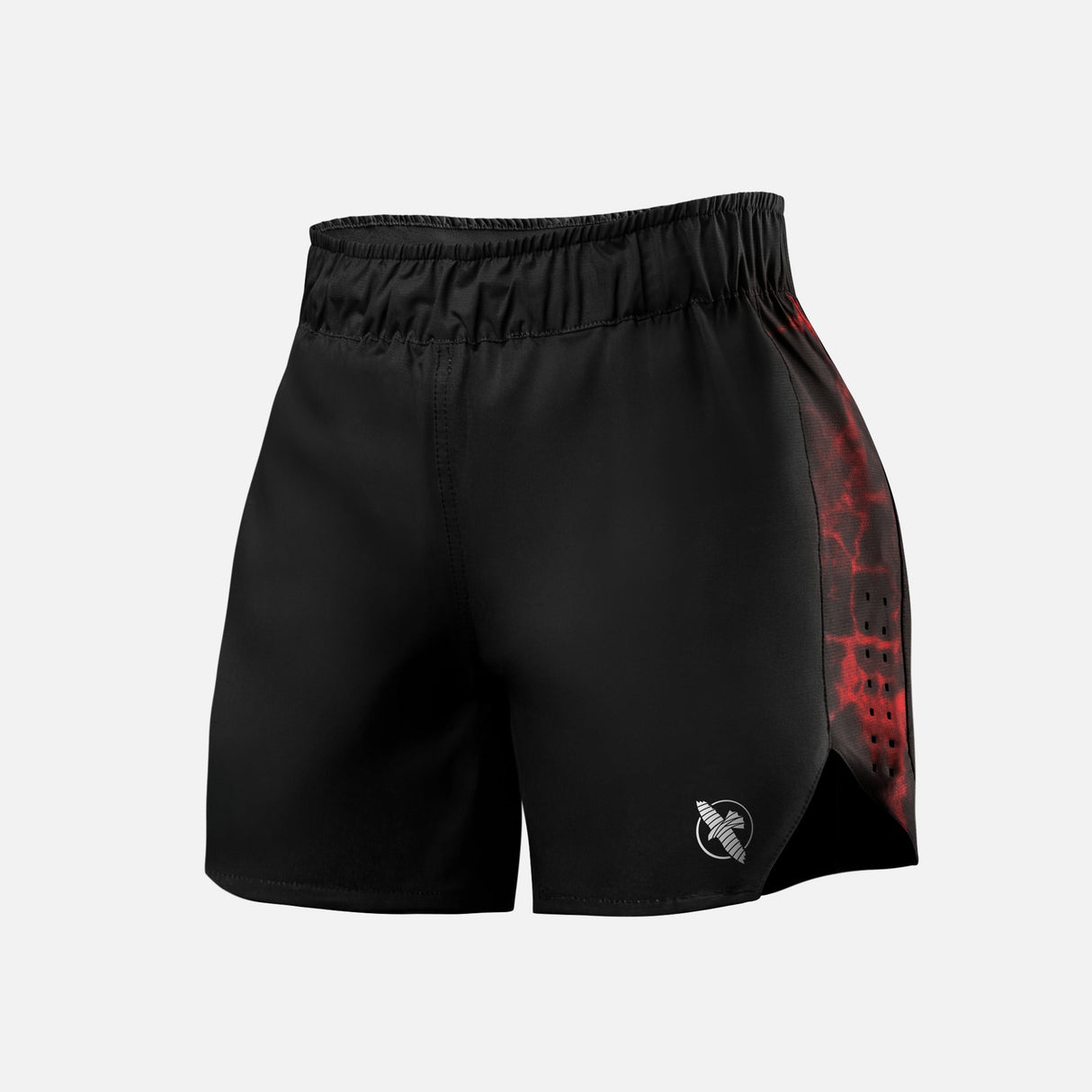 Hayabusa x UFC BJJ MMA Shorts Damen - Schwarz/Rot