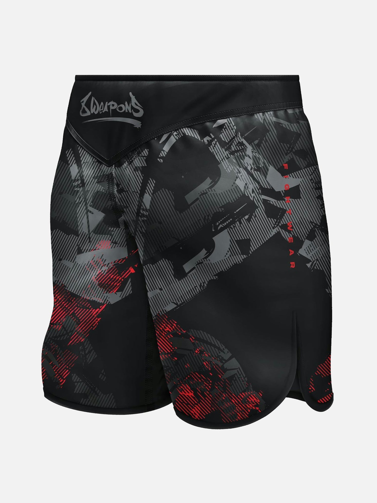 8 WEAPONS MMA-Shorts Hit 2.0 - Schwarz/Rot