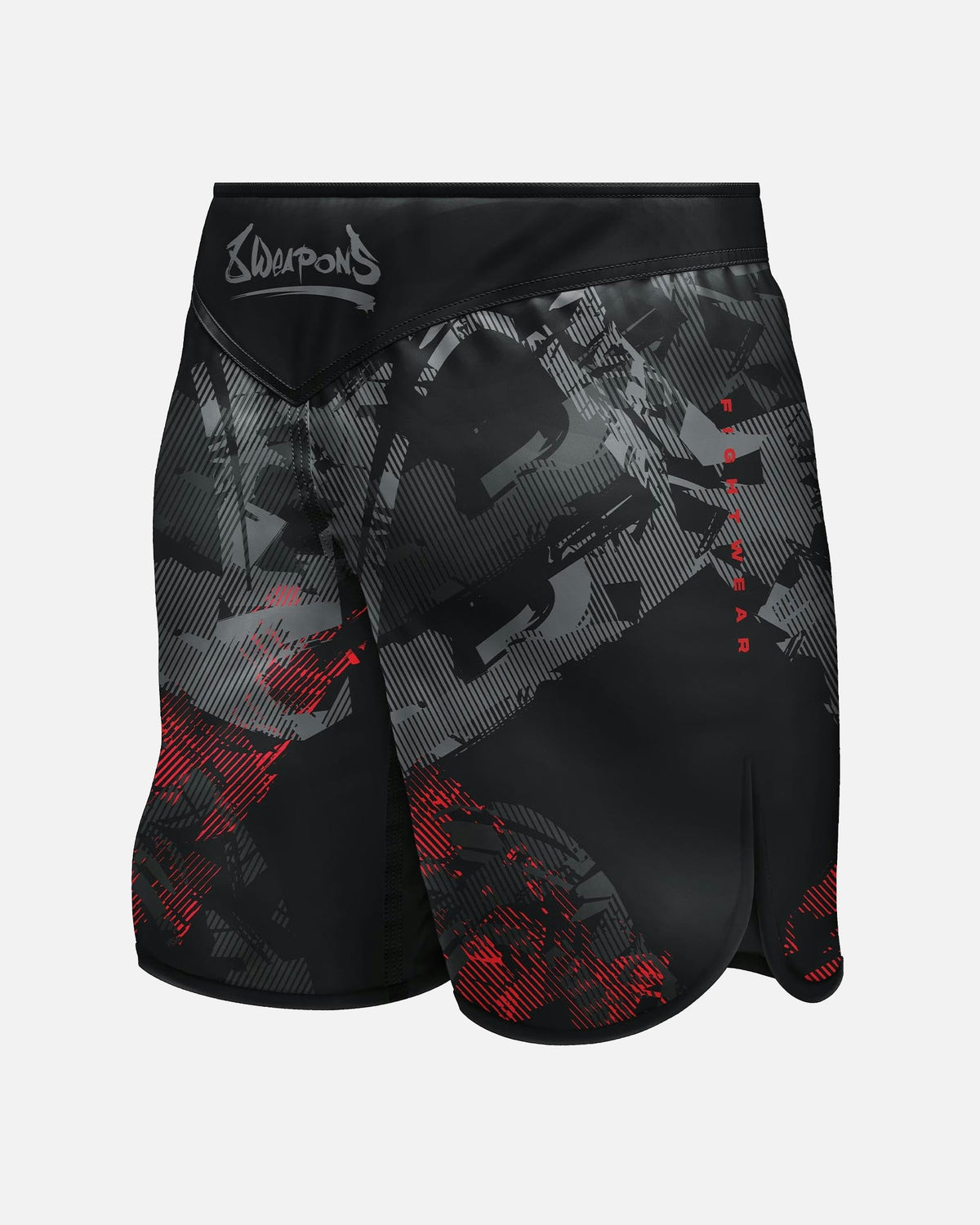 8 WEAPONS MMA Shorts Hit 2.0 - Schwarz/Rot