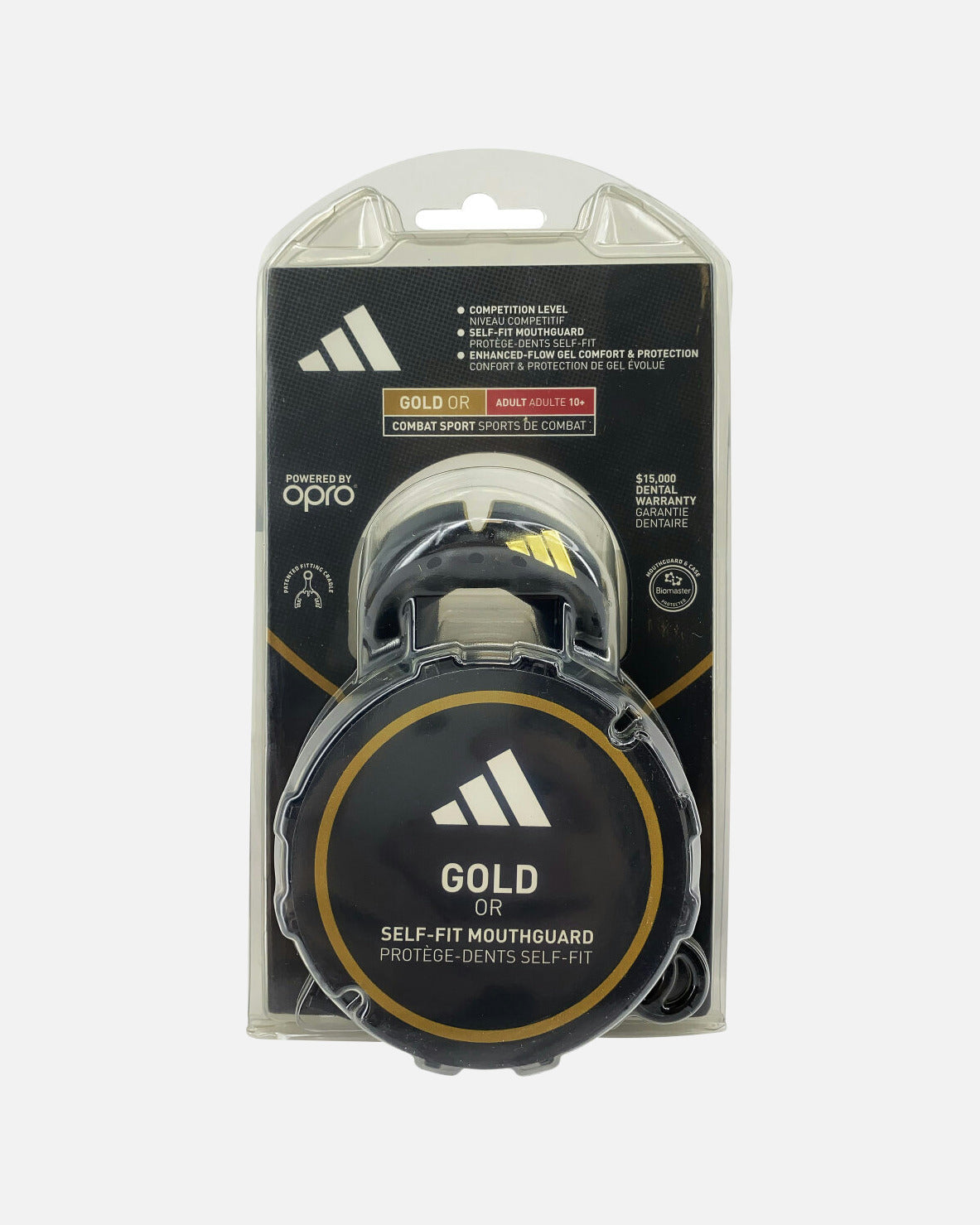 Adidas Mundschutz OPRO Gen4 Gold-Edition - Schwarz