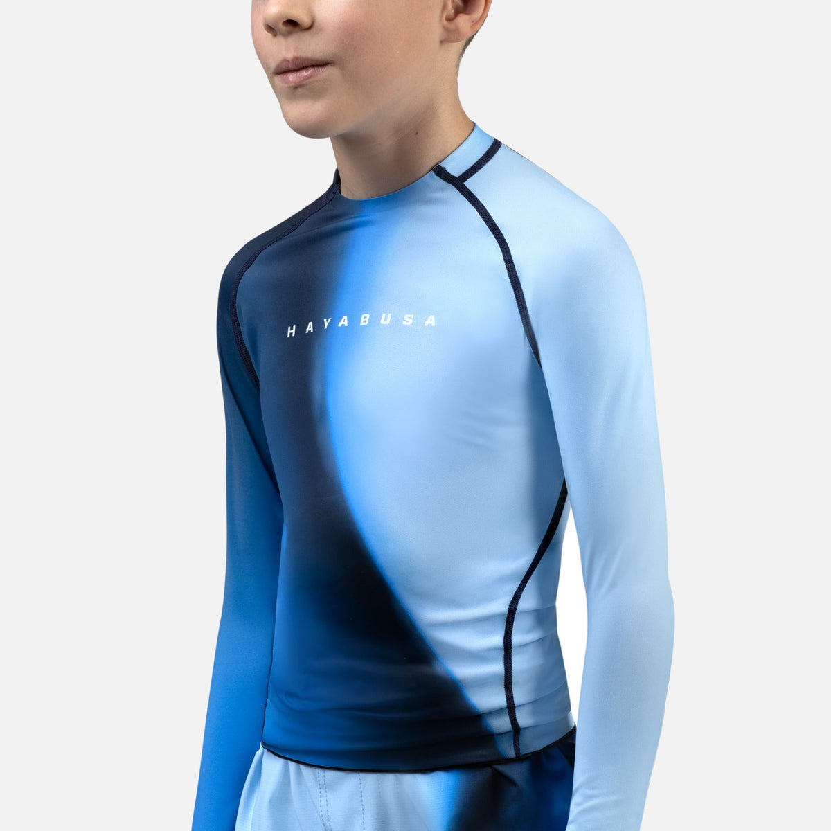Hayabusa Rashguard Apex Nova Lange Ärmel Kinder - Blau