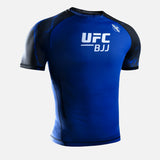 Hayabusa x UFC BJJ Rashguard Kurzarm - Schwarz/Blau
