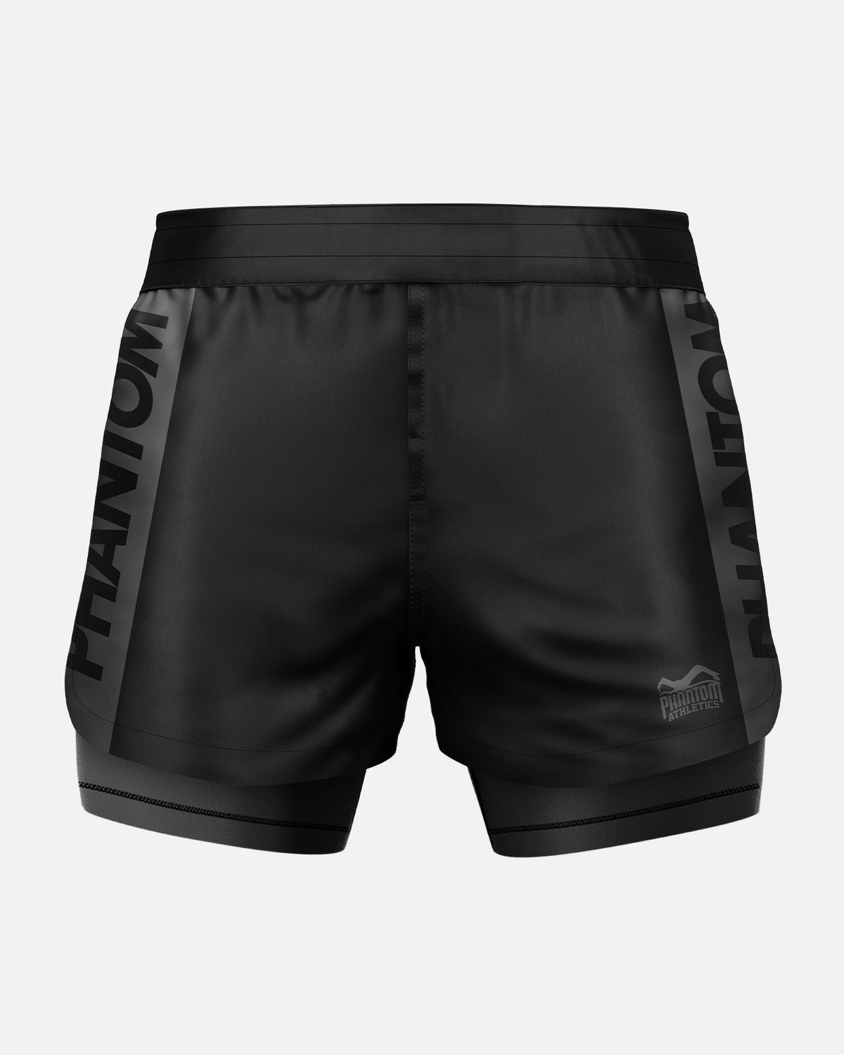 Phantom Athletics Kompressionsshorts Fusion 2in1 Apex - Schwarz/Grau