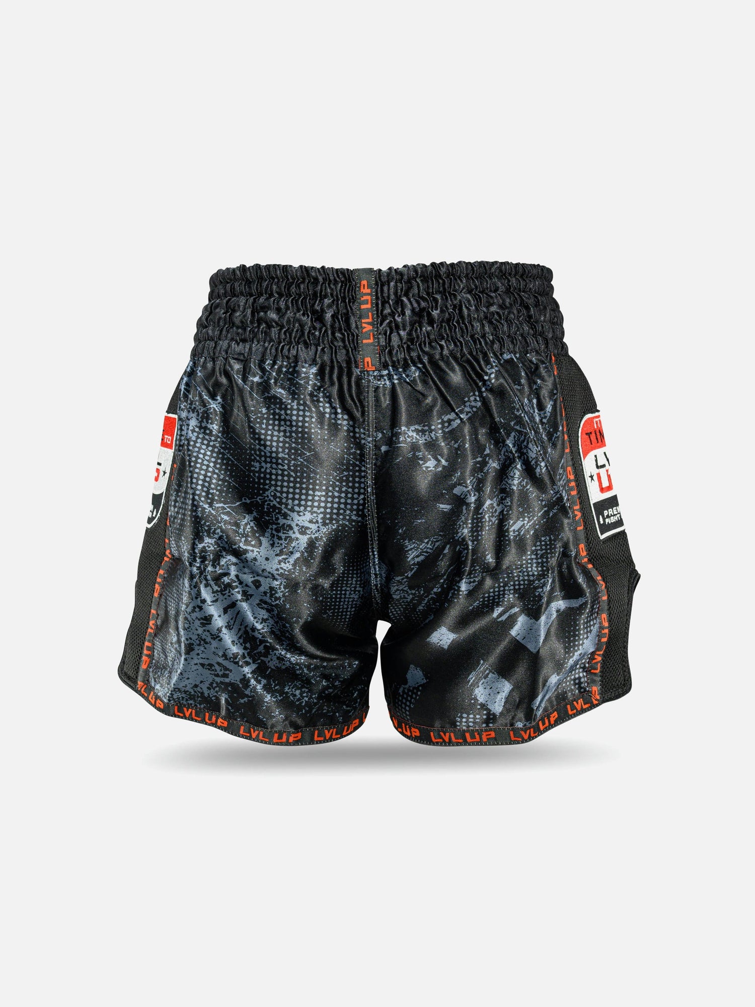 LVL UP Muay Thai Shorts TKO - Schwarz