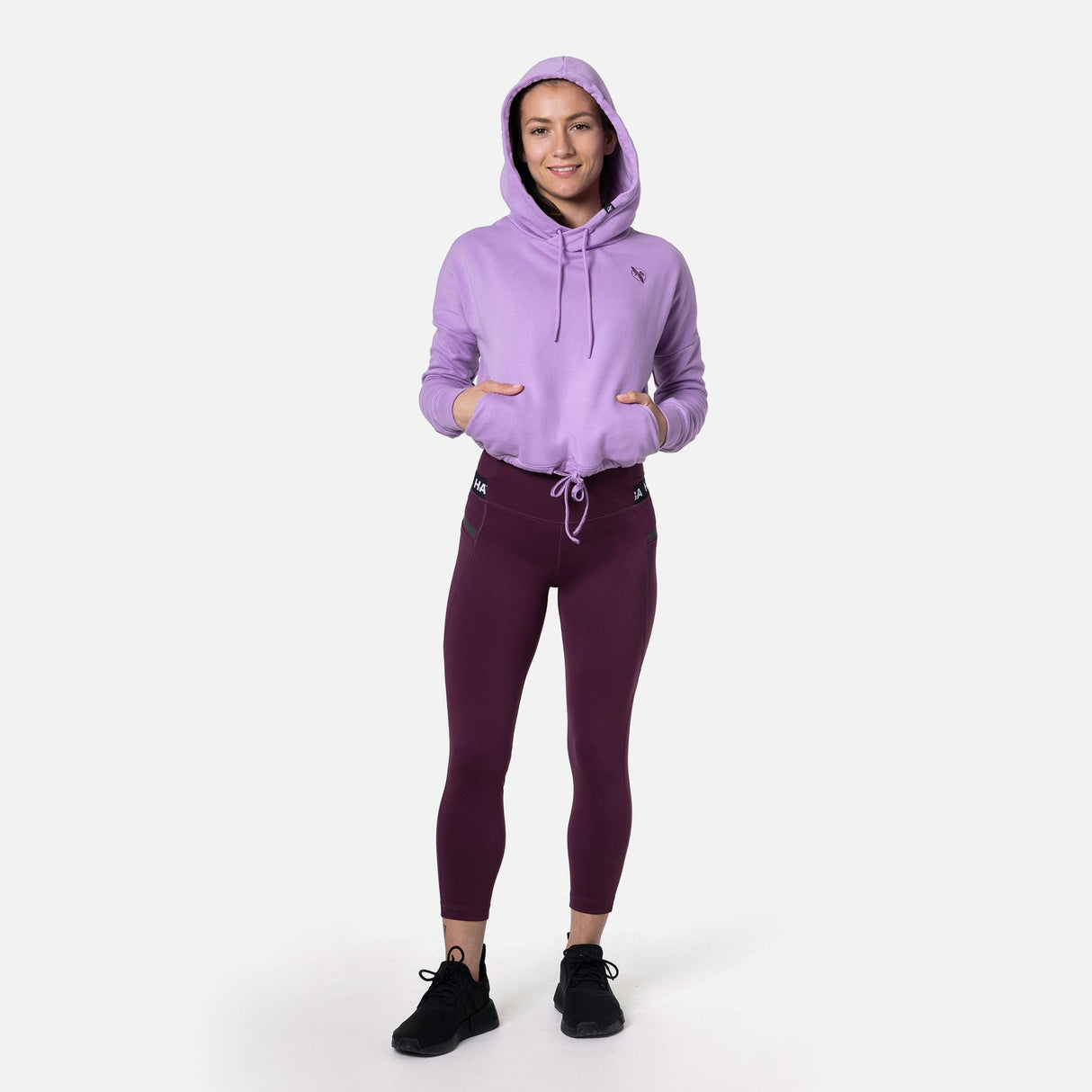 Hayabusa Leggings High Rise 3/4 Damen - Wein