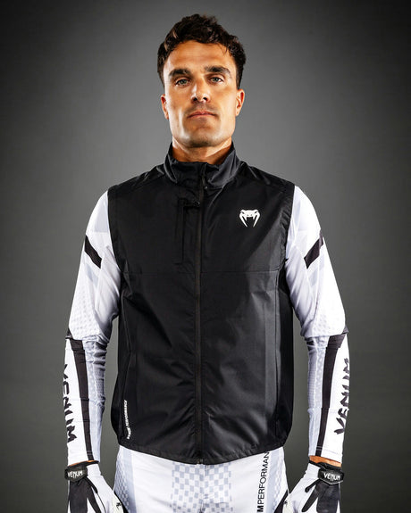 Venum Windbreaker MX Basics Ärmellos - Schwarz/Weiß