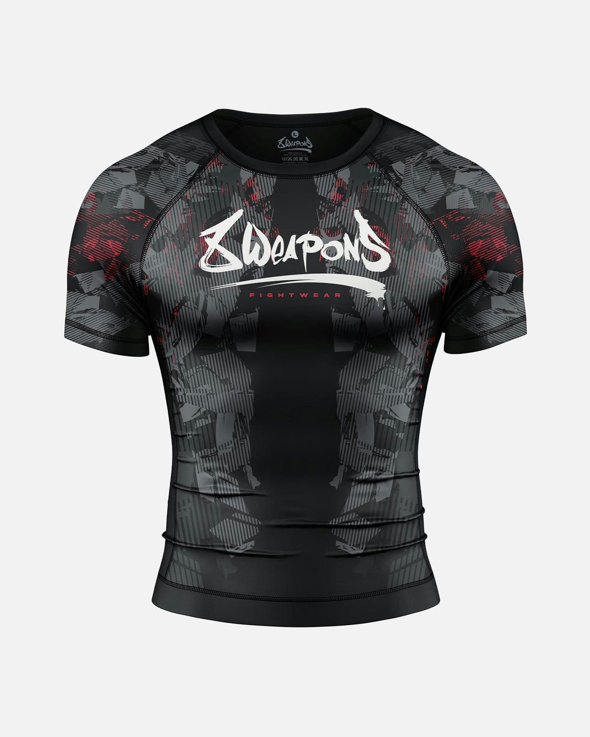 8 WEAPONS Rashguard Hit 2.0 - Schwarz/Rot
