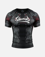 8 WEAPONS Rashguard Hit 2.0 - Schwarz/Rot