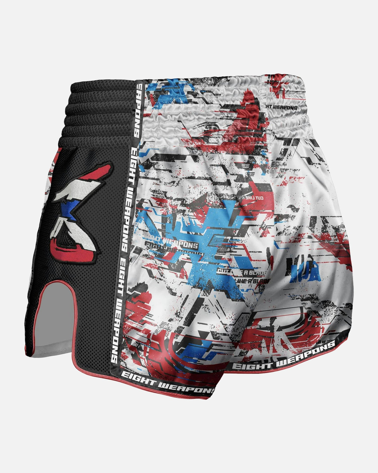 8 WEAPONS Muay-Thai-Shorts Cut Like A Blade 2.0 - Weiß