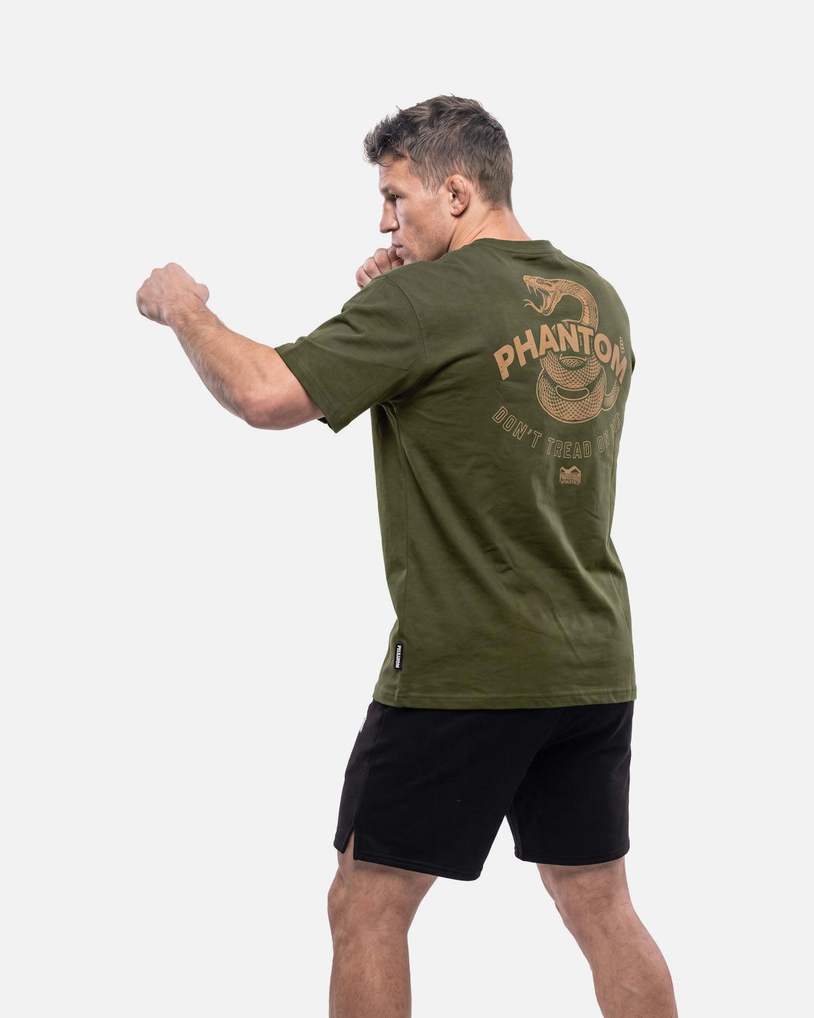 Phantom Athletics T-Shirt DON'T TREAD ON ME Oversize Heavy - Oliv