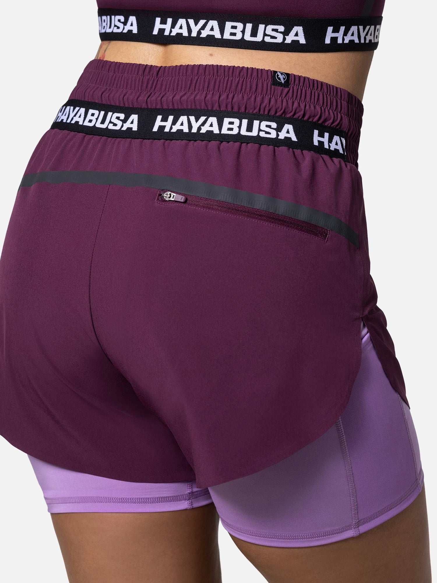 Hayabusa Trainingsshorts Damen - Weinrot