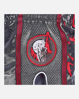 8 WEAPONS Muay Thai Shorts Beastial Wolf - Schwarz/Rot