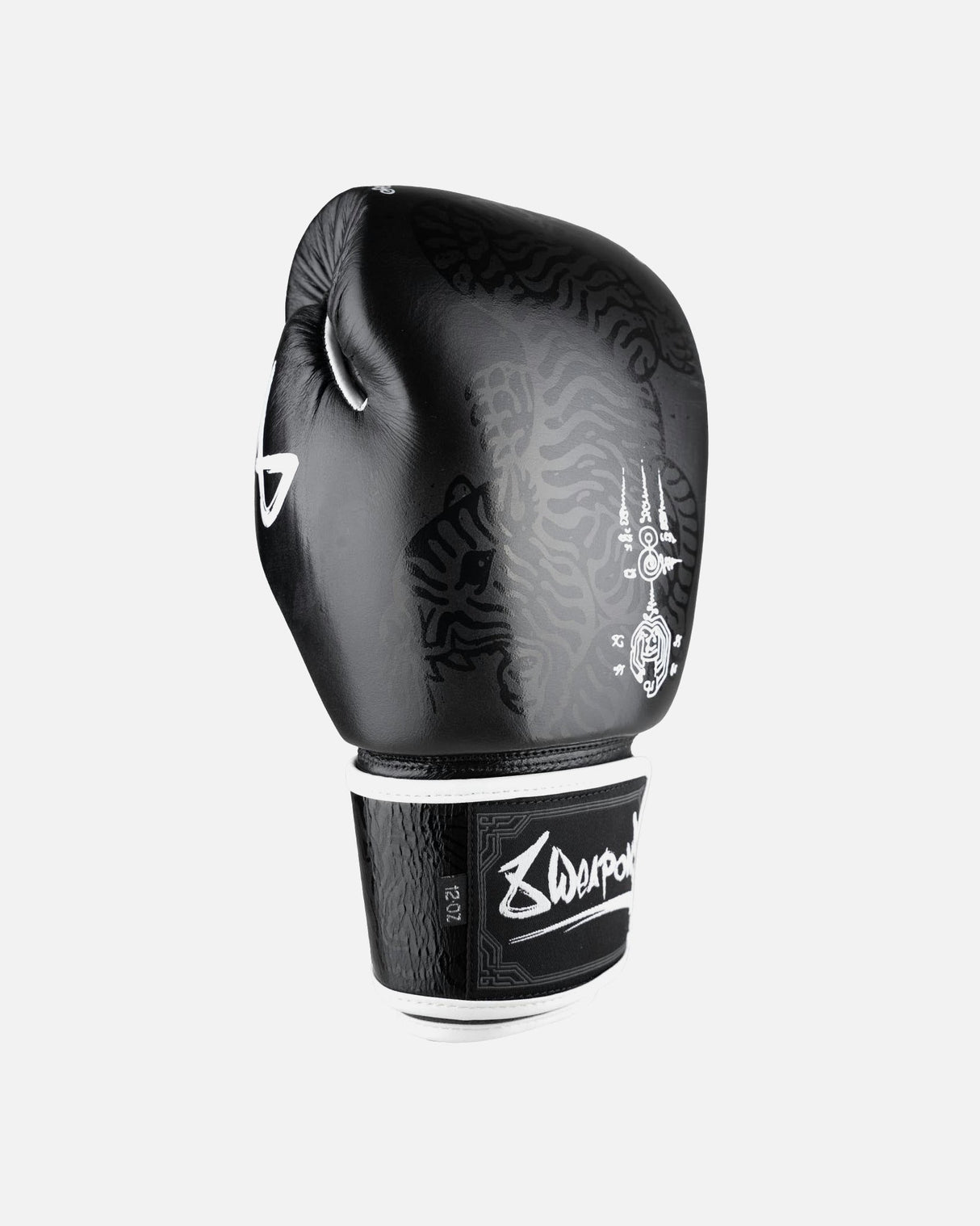 8 WEAPONS Boxhandschuhe Sak Yant Big Tiger - Schwarz