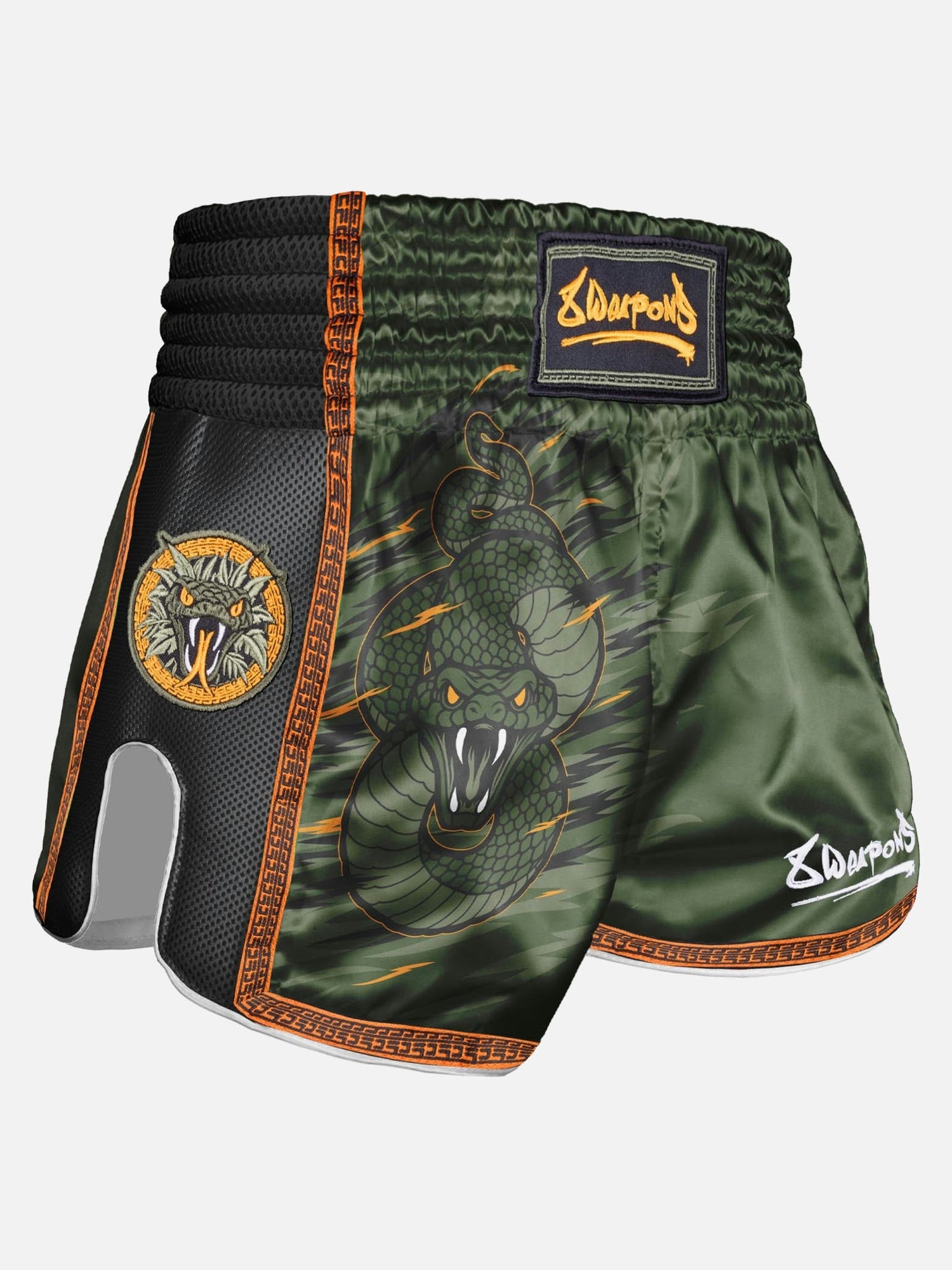 8 WEAPONS Muay-Thai-Shorts Beastial Viper - Khaki
