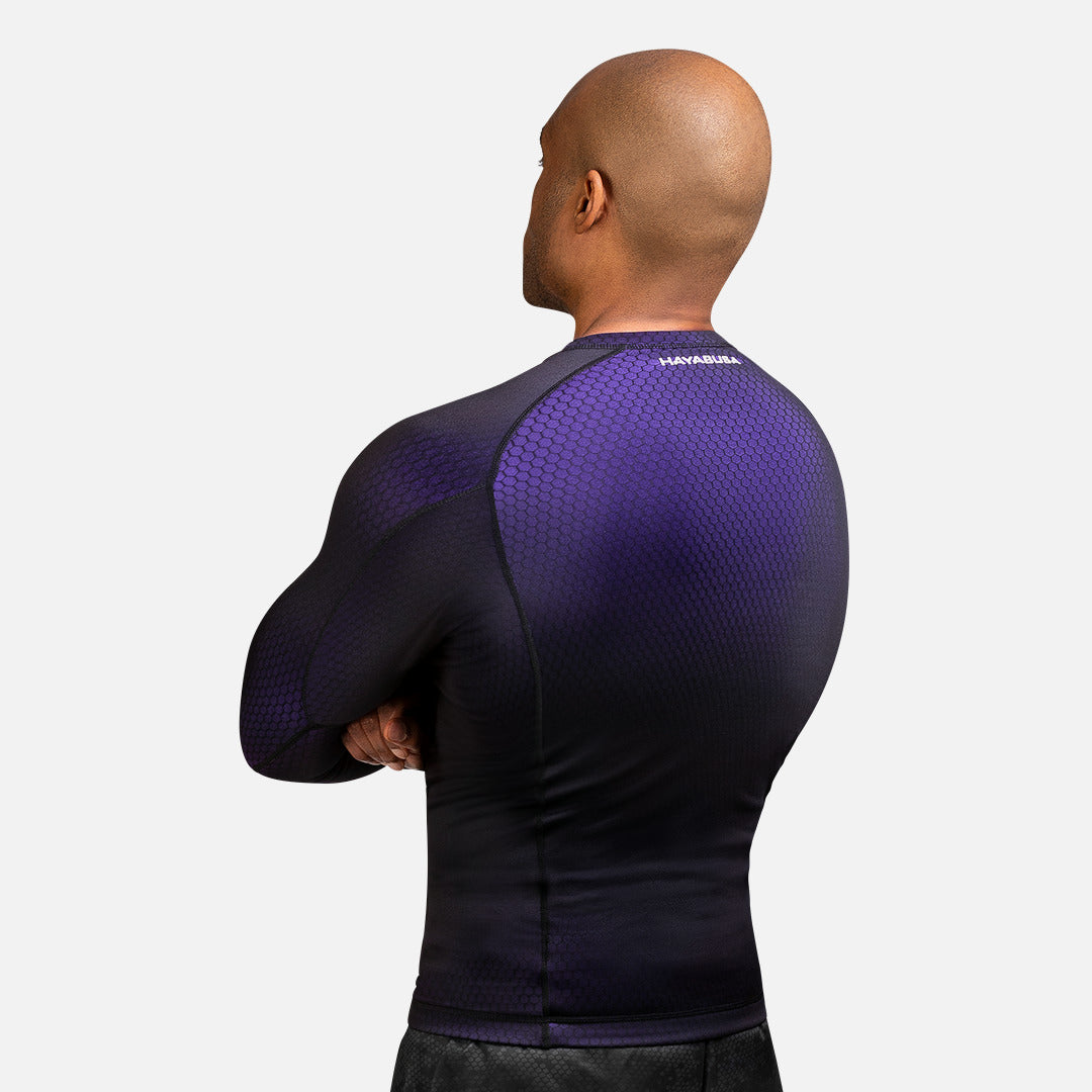 Hayabusa Rashguard Fusion Lange Ärmel - Schwarz/Lila