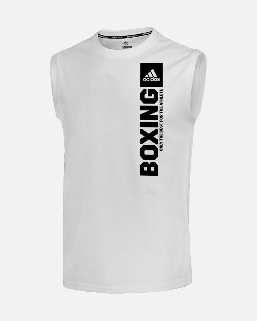 Adidas Tanktop Community Boxing - Weiß/Schwarz