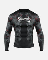 8 WEAPONS Rashguard Hit 2.0 - Schwarz/Rot