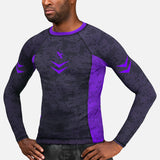Hayabusa Rashguard Ranked Lange Ärmel - Lila