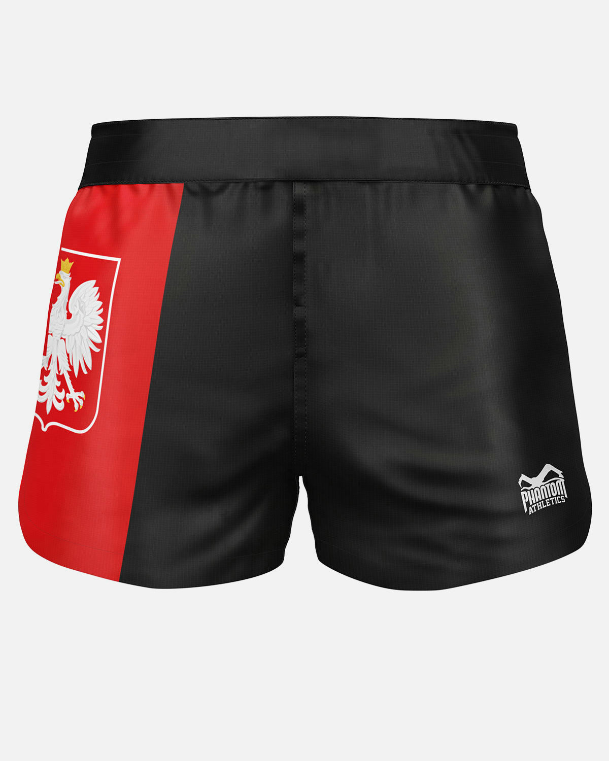 Phantom Athletics MMA Shorts FUSION-R Team Poland - Schwarz/Rot/Weiß