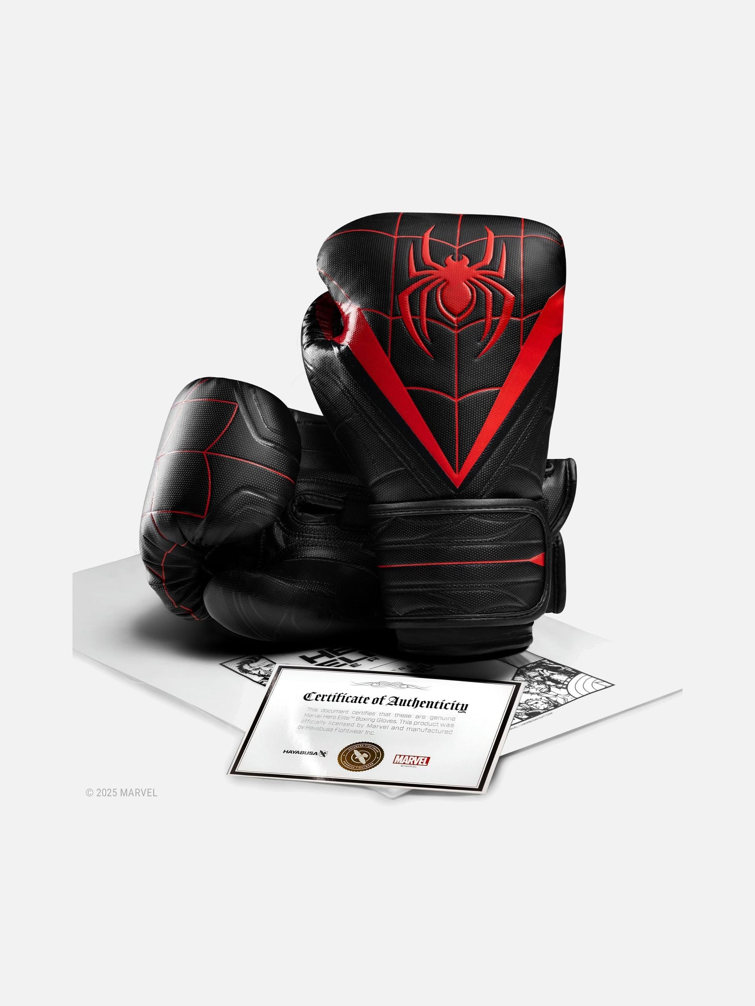Hayabusa x Marvel Boxhandschuhe Miles Morales - Schwarz/Rot