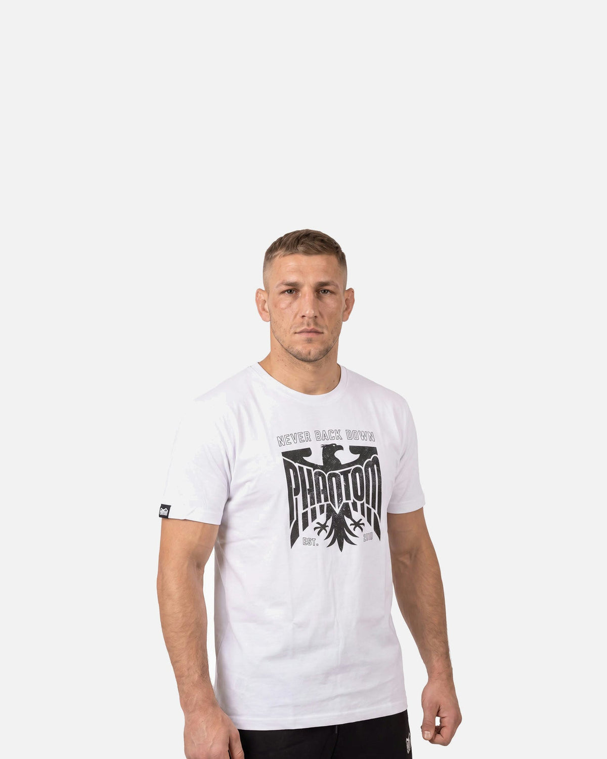 Phantom Athletics T-Shirt Germany Never Back Down - Weiß