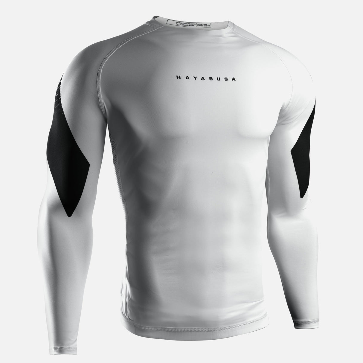 Hayabusa Rashguard Pro Ranked Lange Ärmel - Weiß