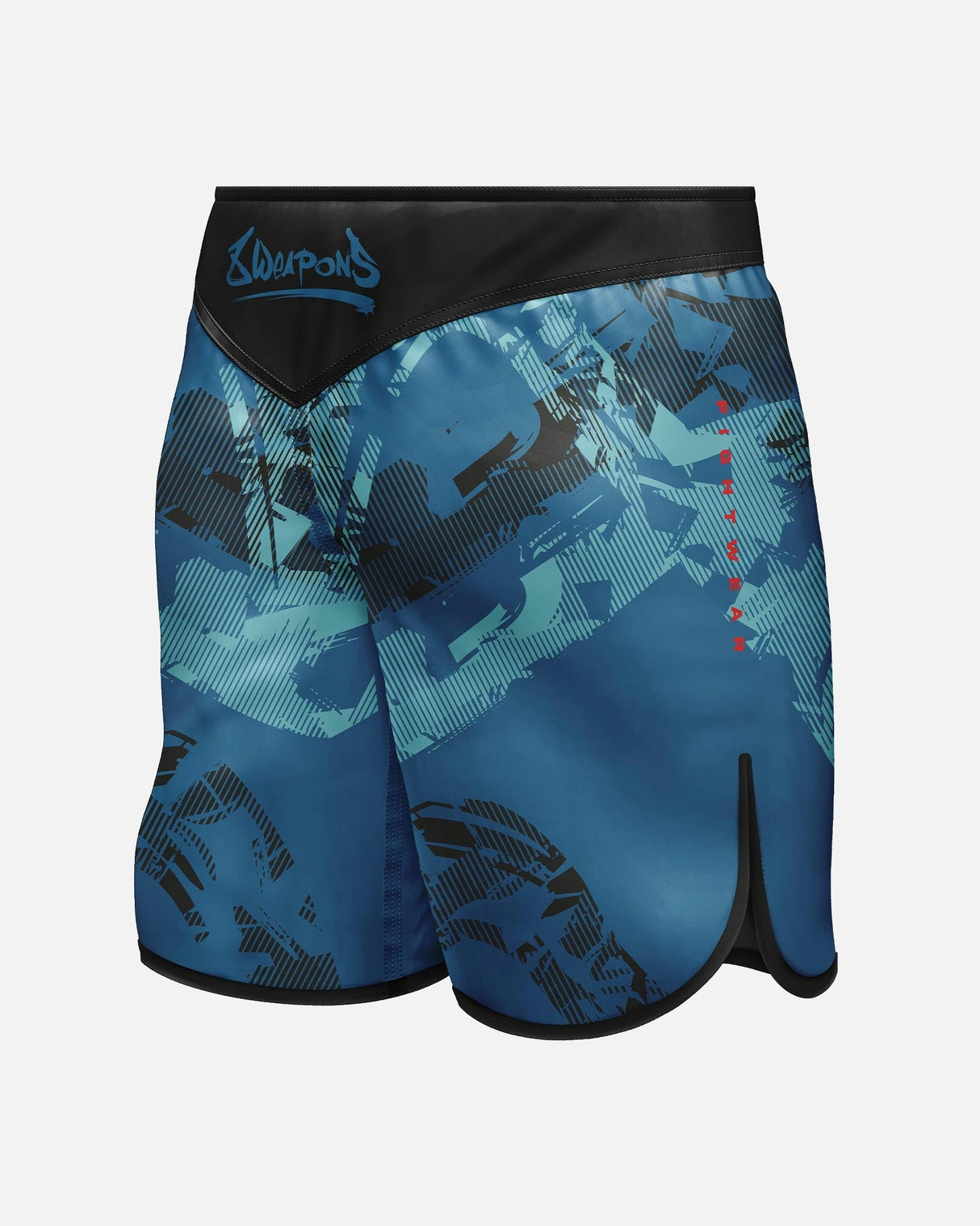 8 WEAPONS MMA Shorts Hit 2.0 - Marineblau/Schwarz