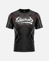 8 WEAPONS T-Shirt Funktionell Naga Yant – Schwarz/Rot