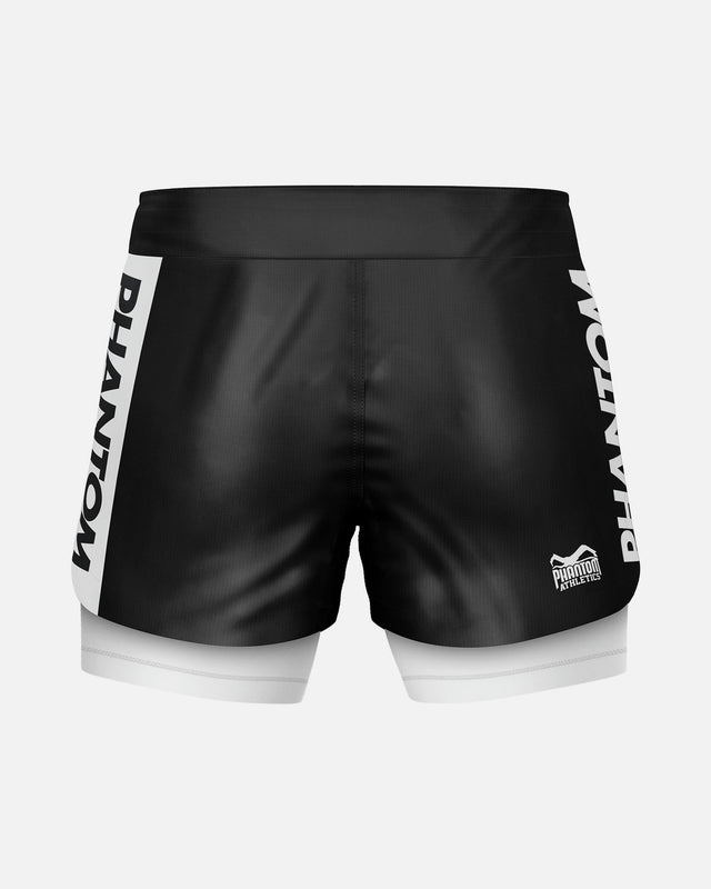 Phantom Athletics Kompressionsshorts Fusion-R 2in1 Ranked - Schwarz/Weiß