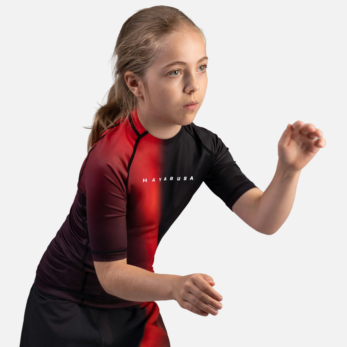 Hayabusa Rashguard Apex Nova Kurzarm Kinder - Rot