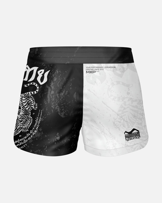 Phantom Athletics Muay Thai Shorts Fusion - Schwarz/Weiß
