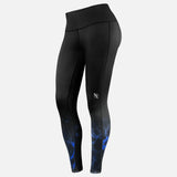 Hayabusa x UFC BJJ Leggings Damen - Schwarz/Blau